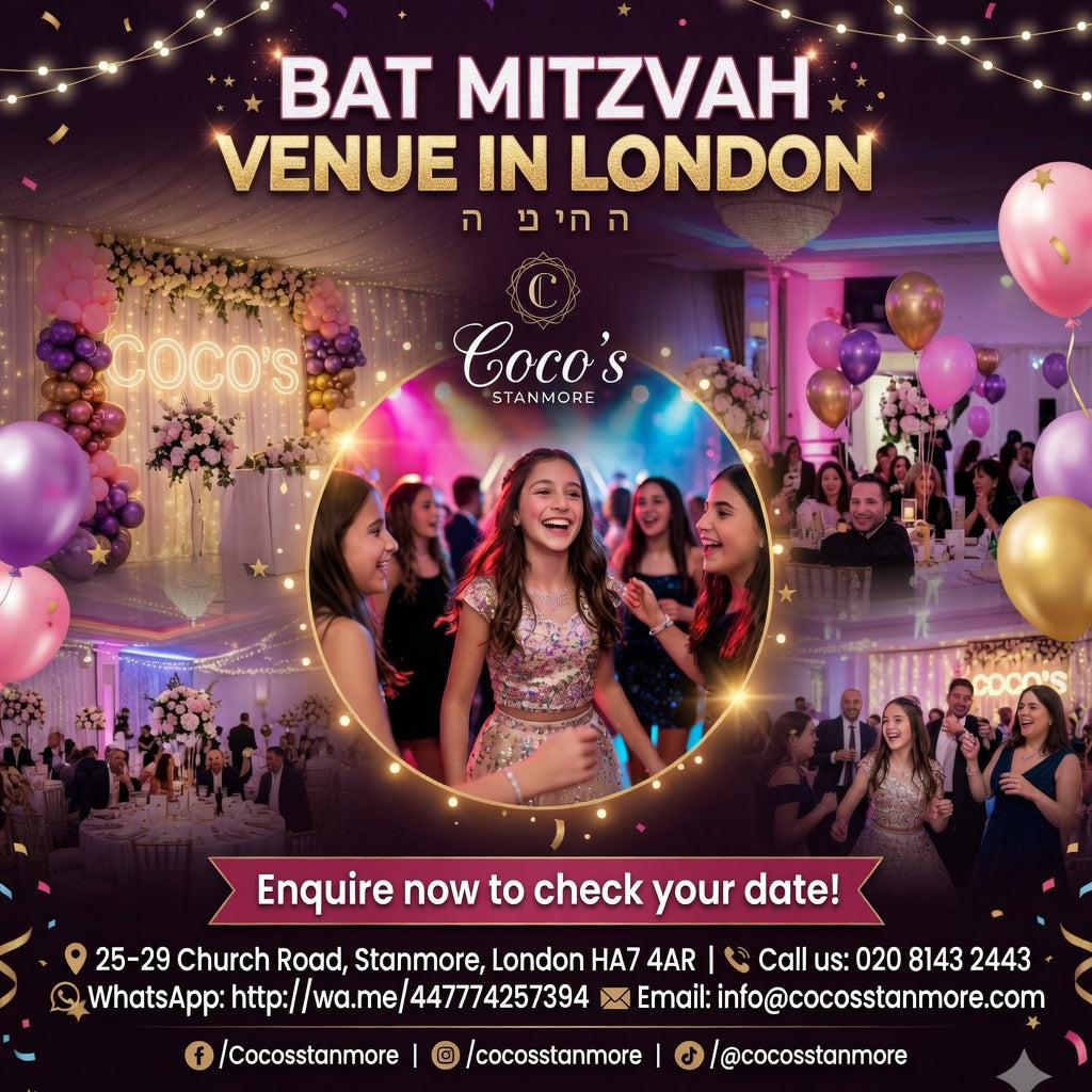 Bat Mitzvah Venue in London | Coco's Stanmore
